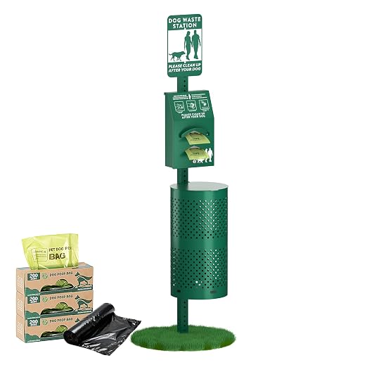 POCHAR Dog Waste Station Outdoor, Aluminum Rustproof Pet Poop Station by POCHAR-FactoryDirectCustomizedProducts