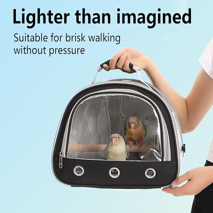 Bird Carrier, Bird Cage Parakeet Parrot Budgie Carrier Backpack - Image 3