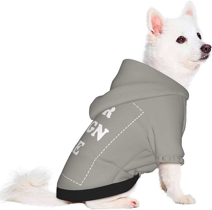 Personalized Chihuahua Dog Hoodie, Custom Pet Warm Sweatshirt Costume - Image 2