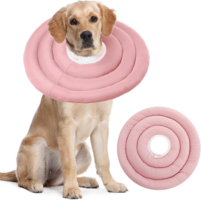 IDOMIK Dog Recovery Collar, Waterproof Soft Dog Cone After Surgery, Comfy by IDOMIK