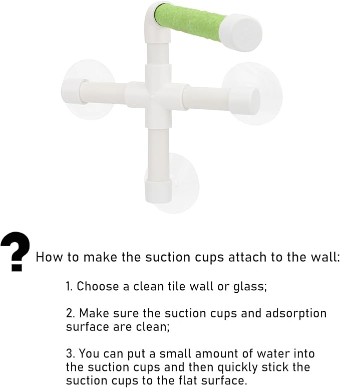 Hypeety Portable Suction Cup Bird Window and Shower Perch Toy - Image 3