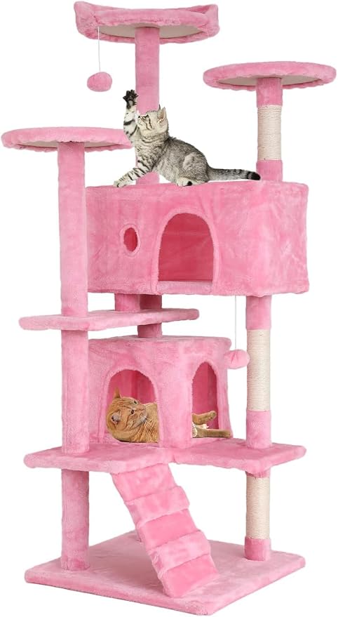 54in Cat Tree Cat Climbing Tower by Home