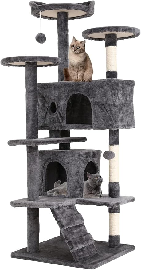 54in Cat Tree Cat Climbing Tower by Home
