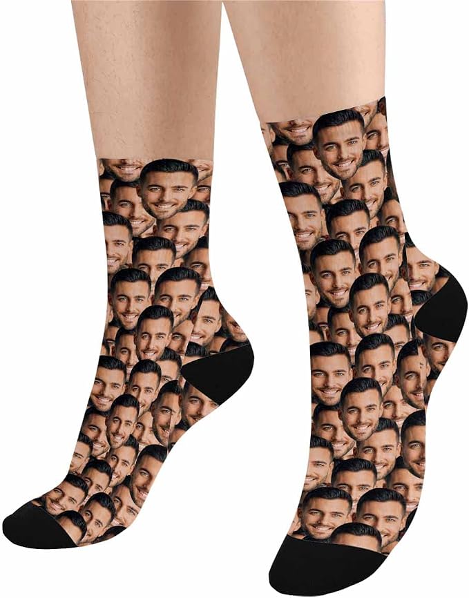 MyPupSocks Custom Personalized Photo Pet Face Socks, Cat and Dog Tracks Paws - Image 4