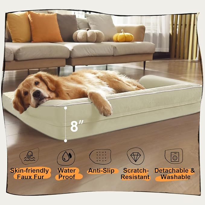 Large Dog Bed Orthopedic Washable: Extra XL XLarge Big Dog Bed - Image 6