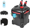 172GPH Canister Filter, External Aquarium Filter Ultra-Quiet Water Circulation by PONDFORSE