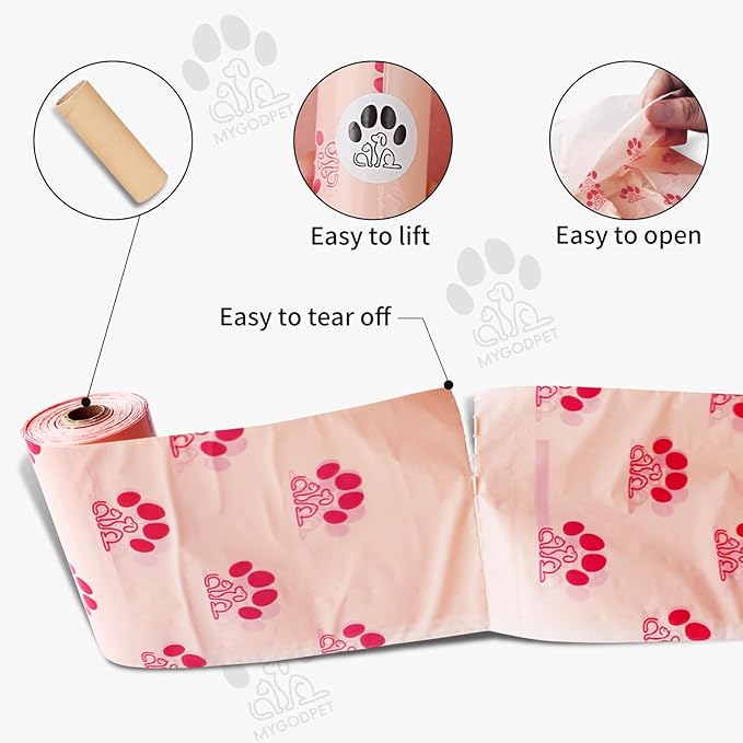 Dog Poop Bags Rolls with Dispenser 150 Count Biodegradable Poop Bags - Image 5