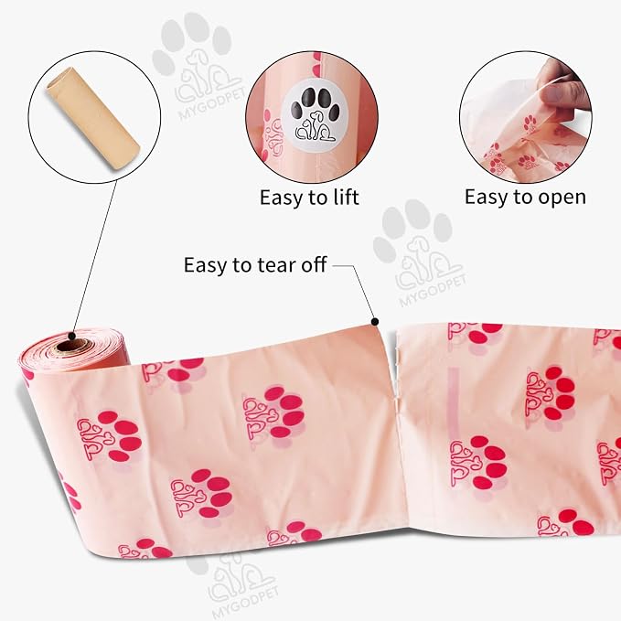 Dog Poop Bags Rolls 300 Count Biodegradable Poop Bags Refills - Image 5