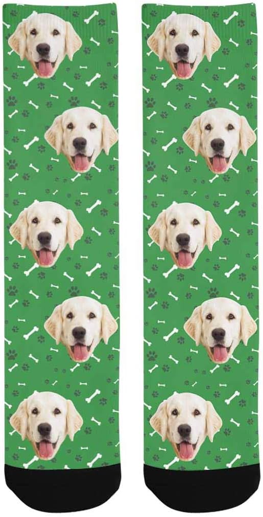 MyPupSocks Custom Personalized Photo Pet Face Socks, Cat and Dog Tracks Paws - Image 5