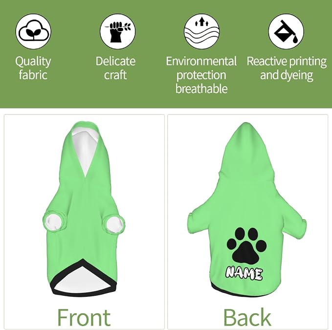 Custom Dog Hoodie Soft & Warm Design Your Own Personalized Photo Text Logo Name - Image 6