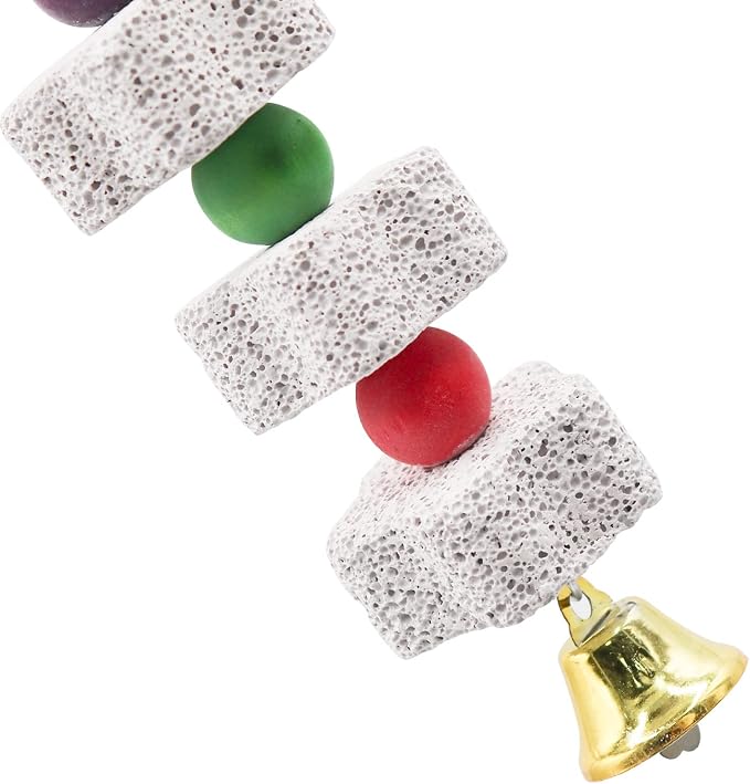 2 Pack Large Bird Chewing Toy, Parrot Beak Grinding Calcium Stone - Image 5