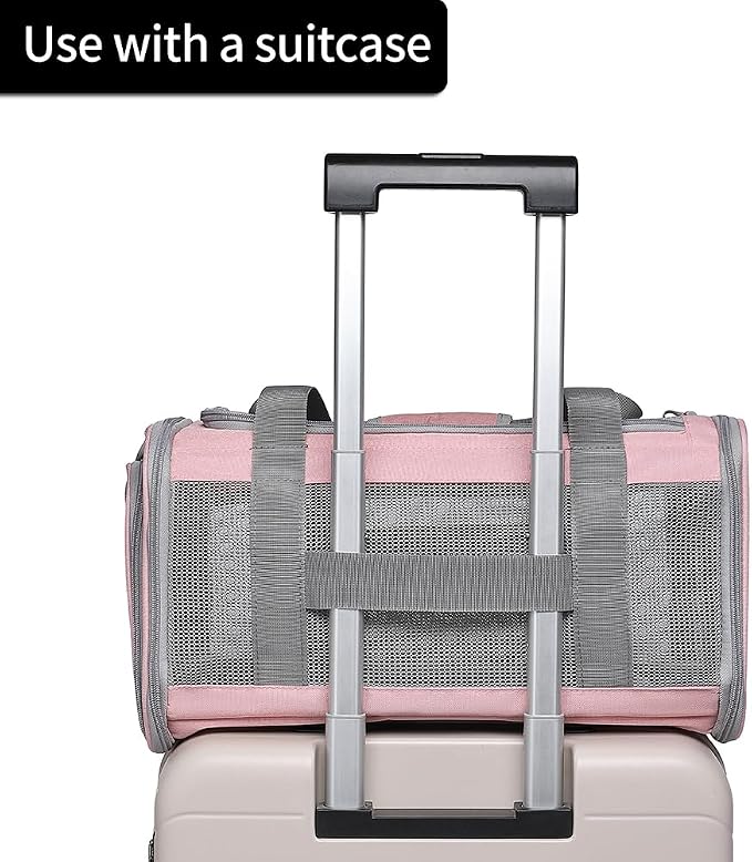 Airline Approved Pet Carrier for Cats and Small Dogs, Breathable and - Image 4