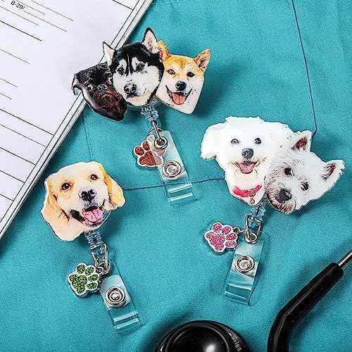 callie Personalized Pet Badge Reel - Custom Dog & Cat Photo, Cute ID