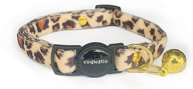 Safety Quick Release Cat Collars, Double Velvet by Cognatio
