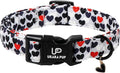 Valentine's Dog Collar, UP URARA PUP Love Heart Adjustable Pet Collar by UPURARAPUP