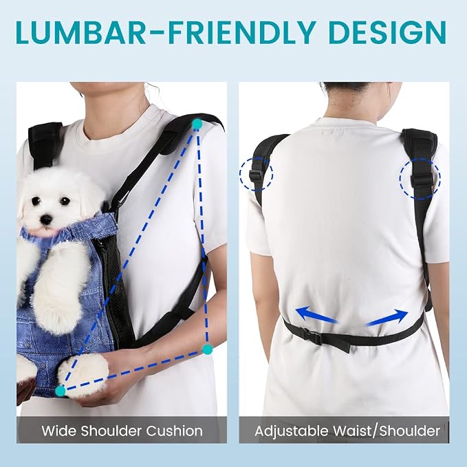 Dog Backpack Carrier, Front Pocket - Image 7