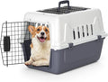 MoNiBloom 22-Inch Dog Crate Plastic 2-Door Top Loading Cat Carrier, Hard-Sided by Monibloom