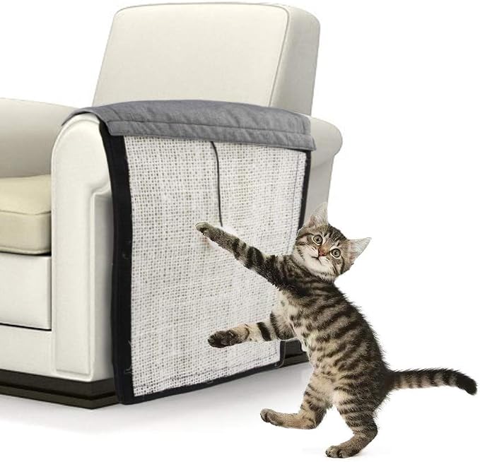 HAOZAIKEJI Cat Scratcher Mat Sofa Protector Natural Sisal Cat Scratching Mat - Image 2