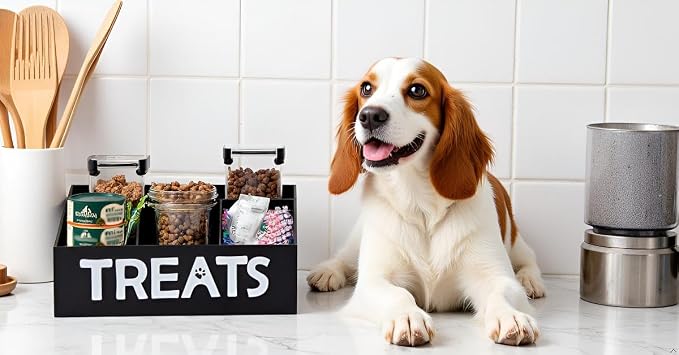 Morezi Dog Food Organizers Storage cat Treat jar Organizer Great - Image 6