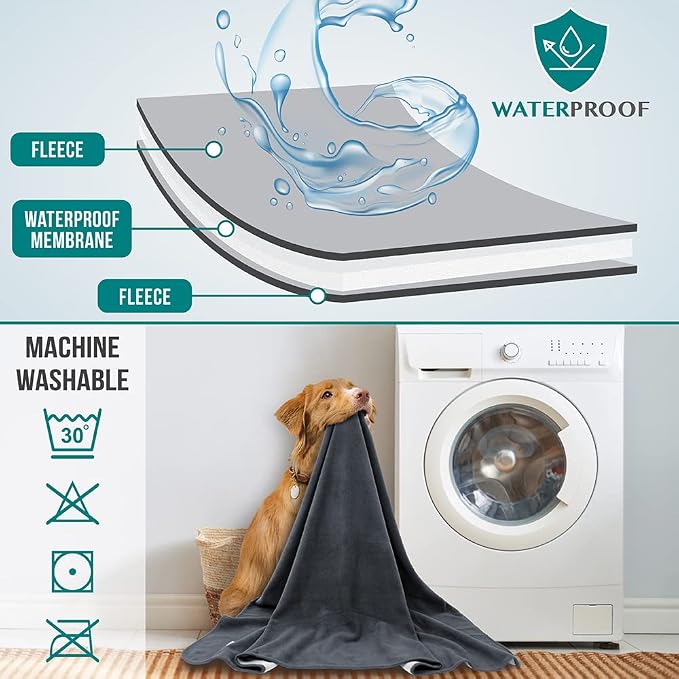 PetAmi Waterproof Pet Blanket Dog Bed Couch Cover - Image 4