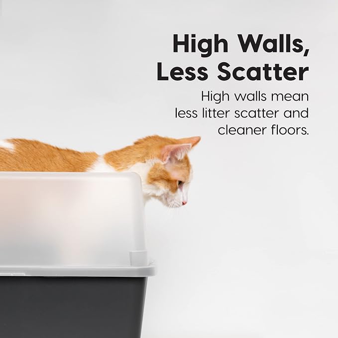 IRIS USA 2 Pack Large Open Top Cat Litter Box - Image 6
