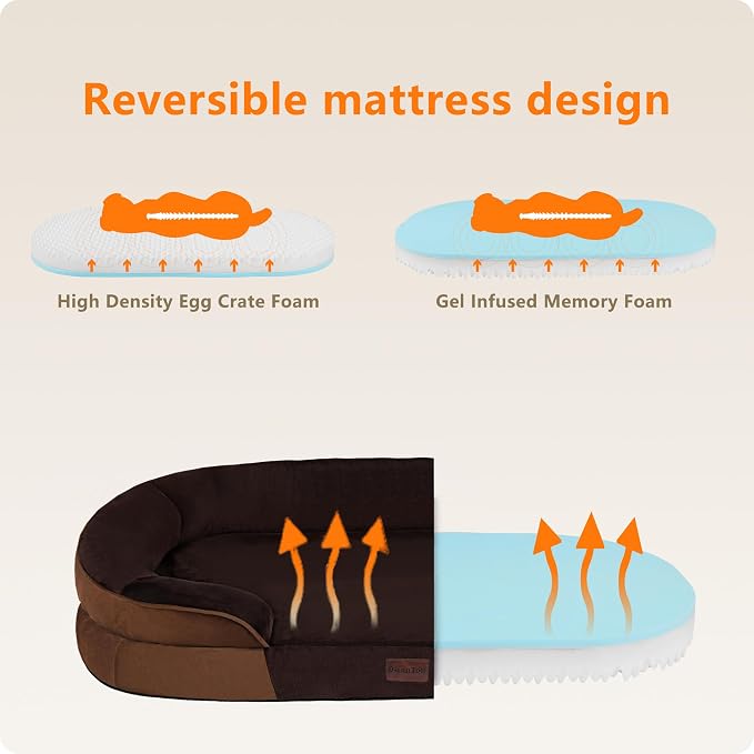 Dwanton Orthopedic Dog Bed for Extra Large Dogs - Image 3