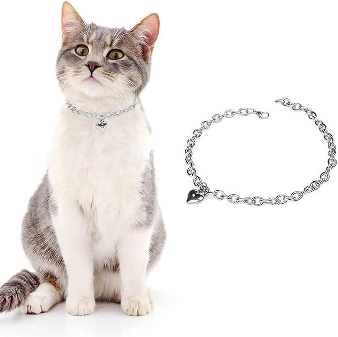 HOWWFALY Dog Collar and Dog Chain Necklace Stainless Steel Adjustable 18K - Image 2