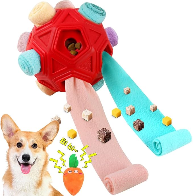 Dog Snuffle Ball-Interactive Puzzle Dog Toys Encourage Natural Foraging Skills by Petration