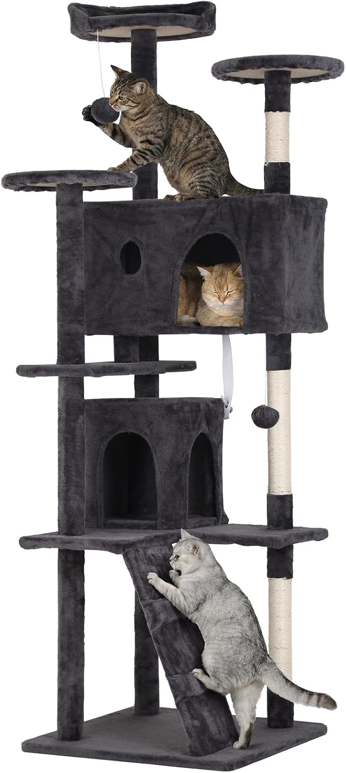 70in Cat Tree Cat Climbing Tower by Home