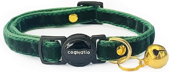 Safety Quick Release Cat Collars, Double Velvet by Cognatio