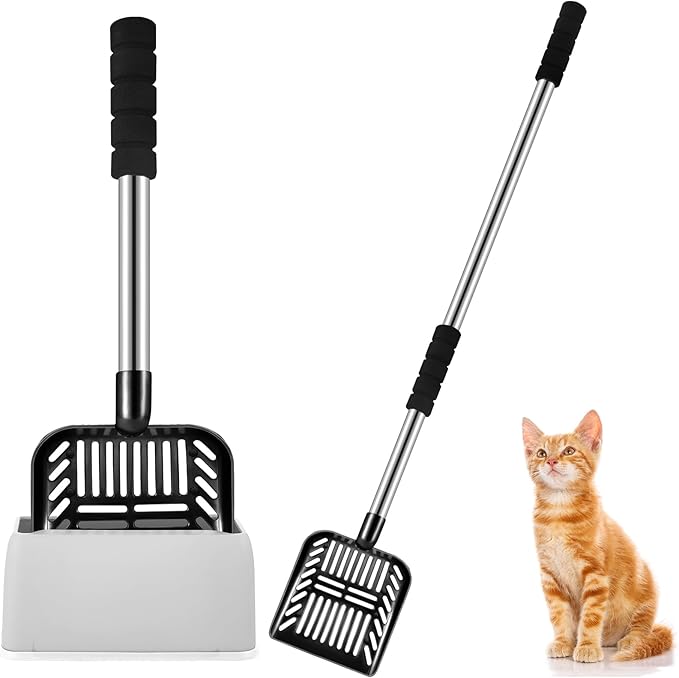Hortsun 32 Inch Cat Litter Scooper Metal Long Handle by Hortsun