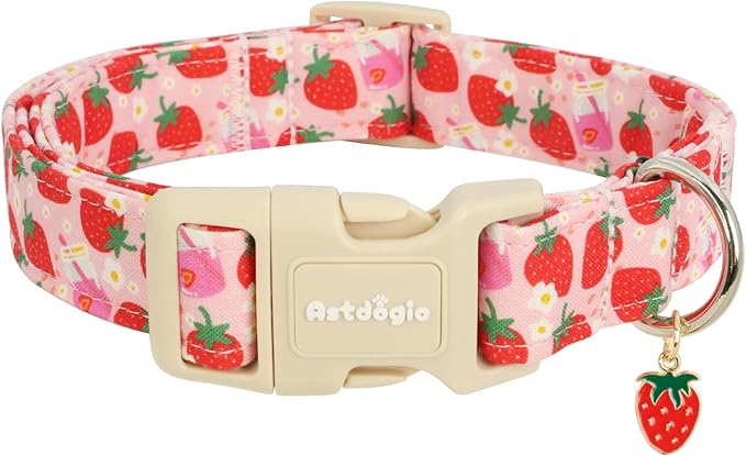 Pink Dog Collar for Small Dogs, Cute Dog Collars Girl Puppy Collar by Unknown