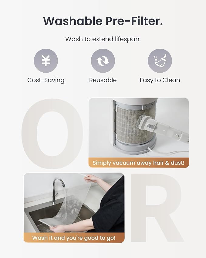 SwitchBot Air Purifier for Home up to 3620 ft², HEPA Air Purifier - Image 5