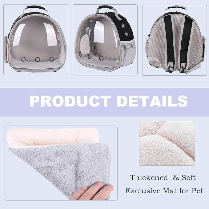 Portable Small Animal Backpack Travel Breathable Pet Carrier Bag Cages - Image 4
