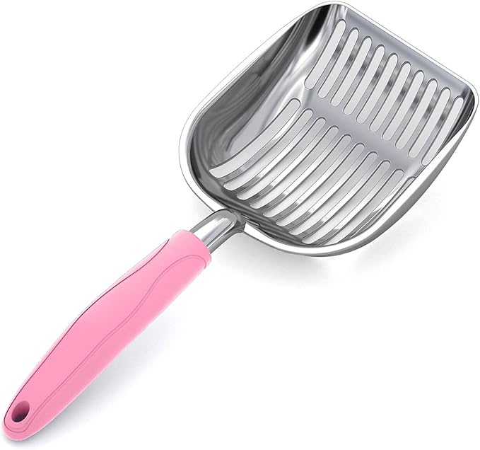 WePet Cat Litter Scoop, Aluminum Alloy Sifter, Kitty Metal Scooper, Deep Shovel by WePet