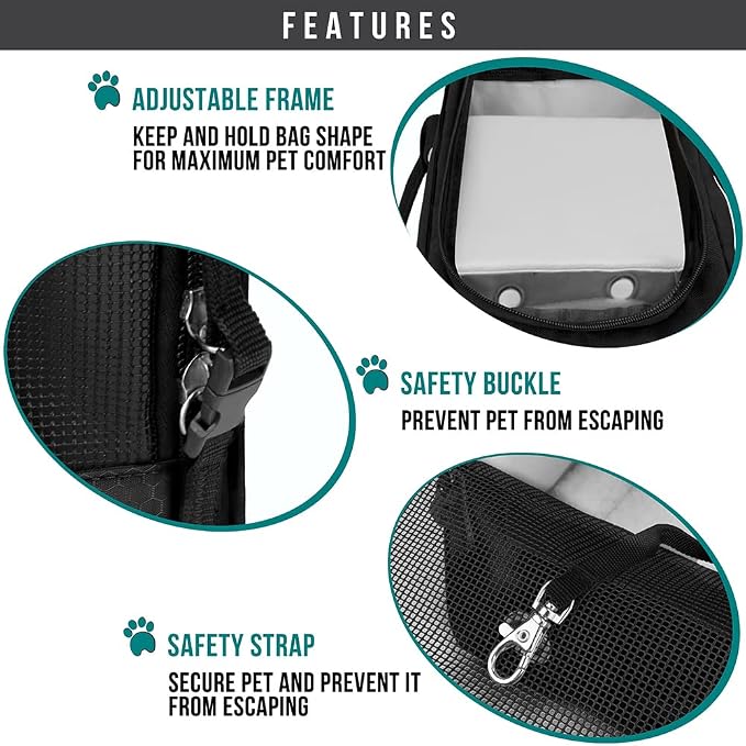 PetAmi Dog Purse Carrier for Small Dogs, Airline Approved Soft Sided Pet Carrier - Image 5