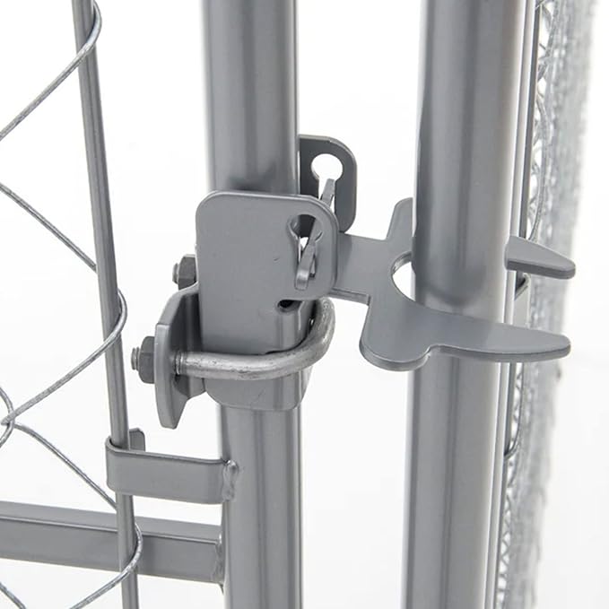 Lucky Dog 10' x 10' x 6' Heavy Duty Outdoor Welded Galvanized Steel Chain Link - Image 9
