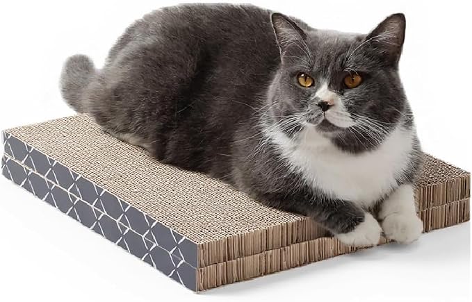 Hide & Scratch Cat Scratcher Pad – 2 Pack | Double-Sided Cardboard Refills by HideScratch