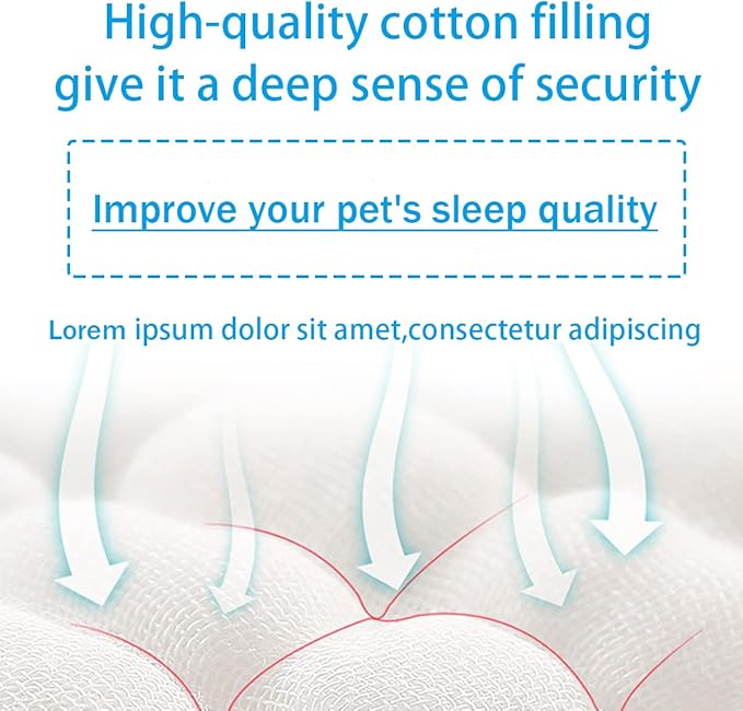 Original Calming Donut Dog and Cat Bed in Shag Fur, Dog Beds - Image 5