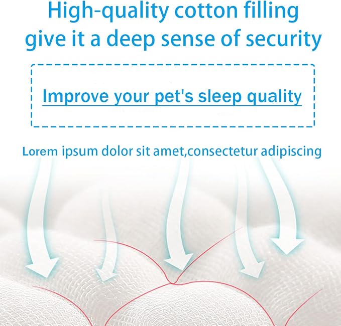 Original Calming Donut Dog and Cat Bed in Shag Fur, Dog Beds - Image 5