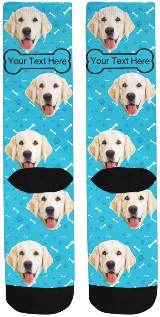 MyPupSocks Custom Personalized Photo Pet Face Socks, Cat and Dog Tracks Paws - Image 6