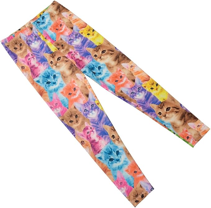Girl Unicorn Leggings Kid Rainbow Print Legging Tights Trousers Slim Long Pants - Image 3