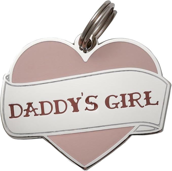 Two Tails Pet Company Personalized 'Daddy's Girl' Pet ID Tag & Collar Charm by TwoTailsPetCompany
