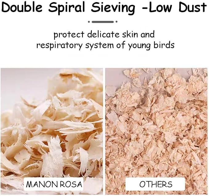MANON ROSA Wood Shavings for Bird Bedding - Image 3