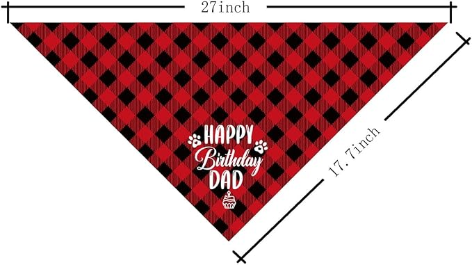 Dog Bandana for Happy Birthday Dad - Image 2