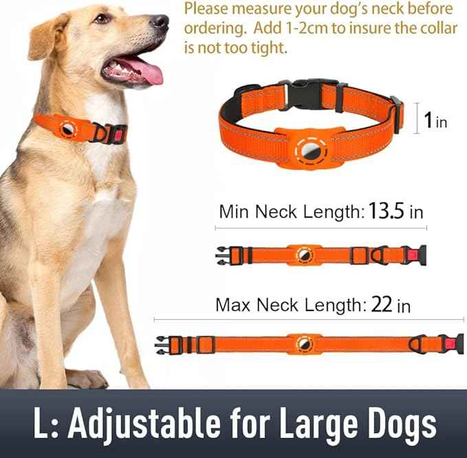 Airtag Dog Collar with AirTag Holder