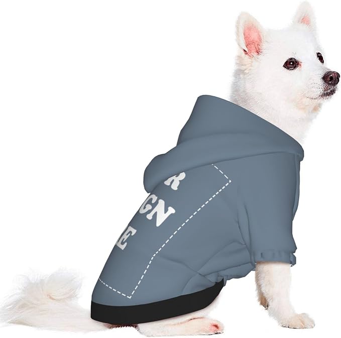 Personalized Chihuahua Dog Hoodie, Custom Pet Warm Sweatshirt Costume - Image 2