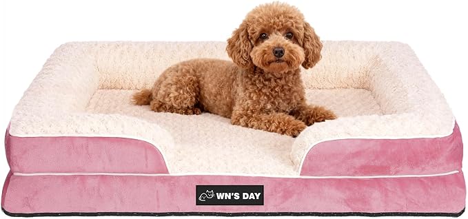 Orthopedic Dog Bed for Large Medium Sized, Washable Memory Foam Large Dog Bed by Unknown