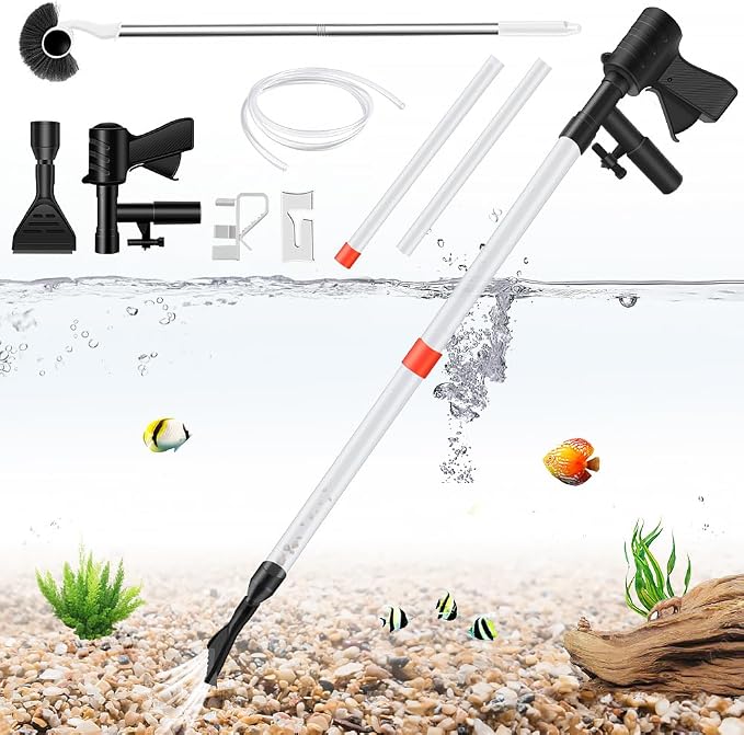 Aquarium Gravel Cleaner, Quick Water Changer, Gravel Vacuum by SVECKE
