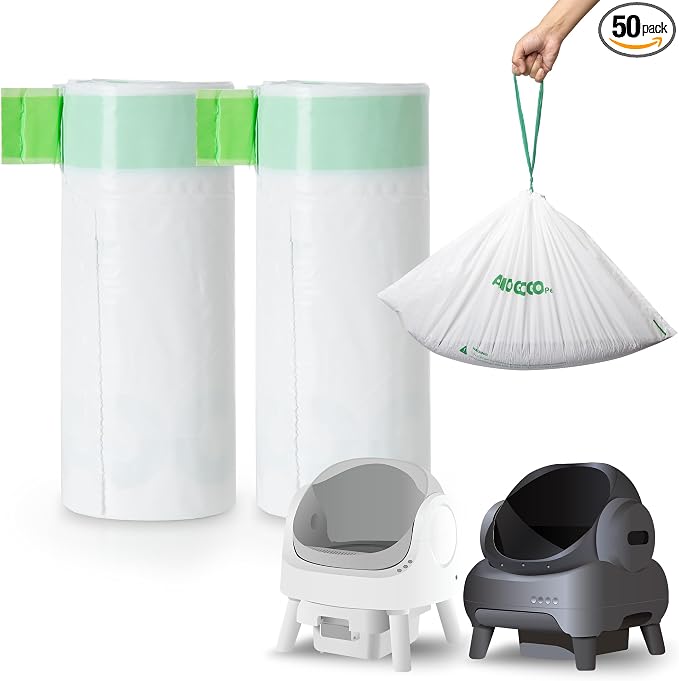 50 Pack Litter Bags, Compatible by AMOGOGOPET